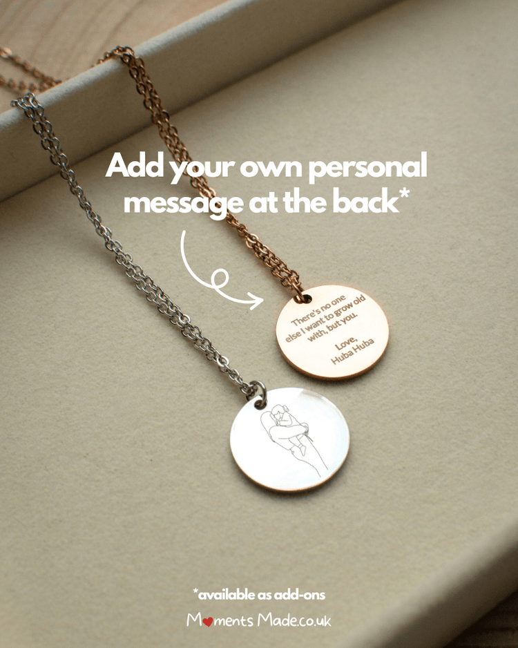 Memory Necklace | Hand-drawn Photo Outline  ✨