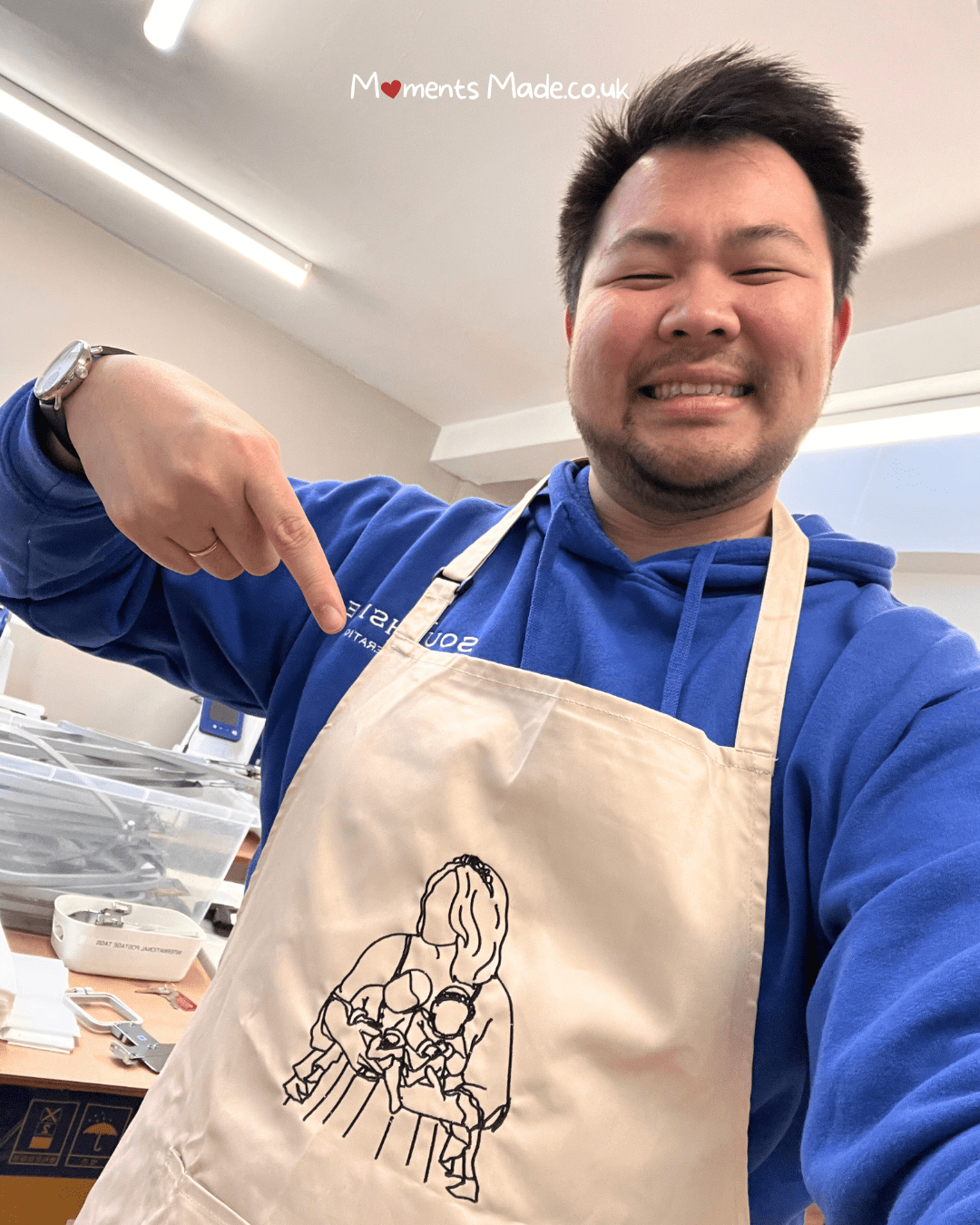 Custom MomentsMade™ Photo Outline Apron - Limited Edition