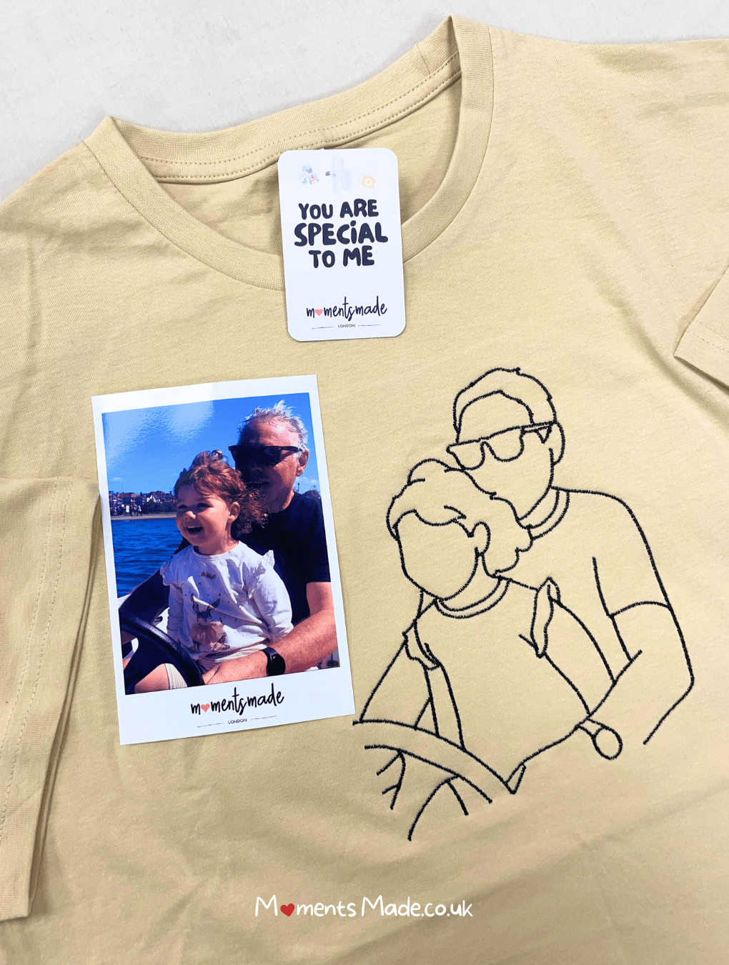 Personalised MomentsMade® Embroidered T-Shirts ✨