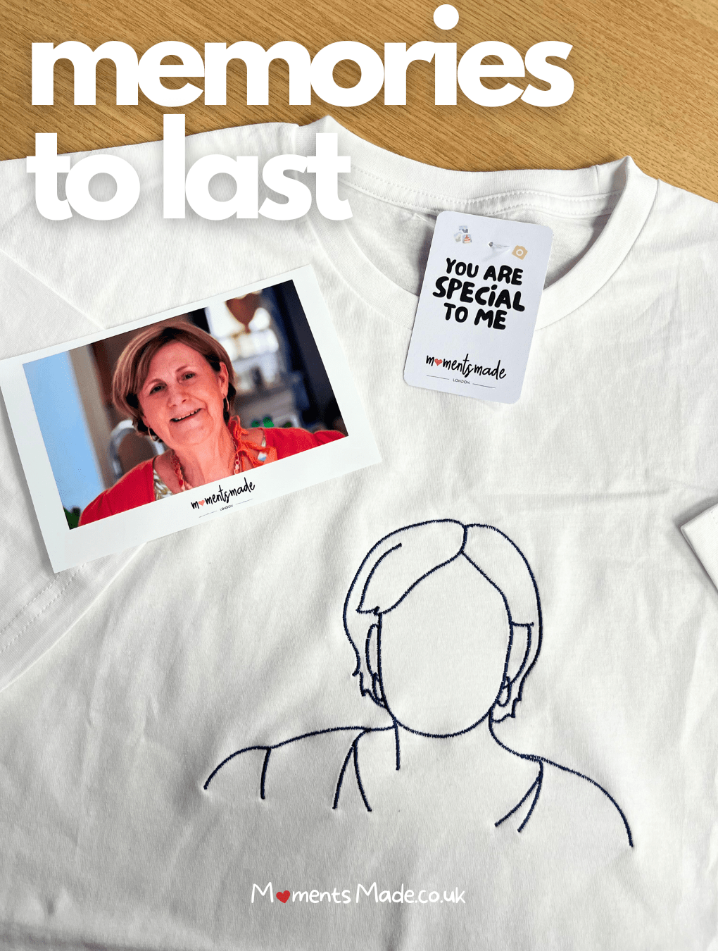 Personalised MomentsMade® Embroidered T-Shirts ✨