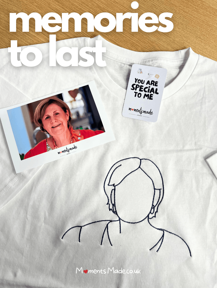 Personalised MomentsMade® Embroidered T-Shirts ✨