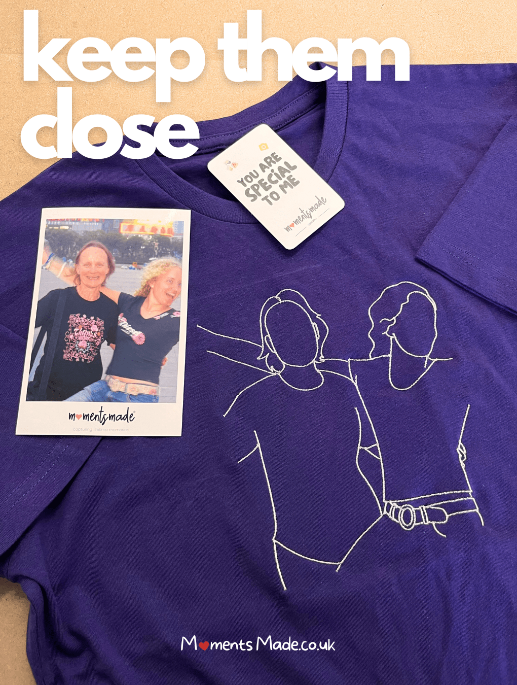 Personalised MomentsMade® Embroidered T-Shirts ✨