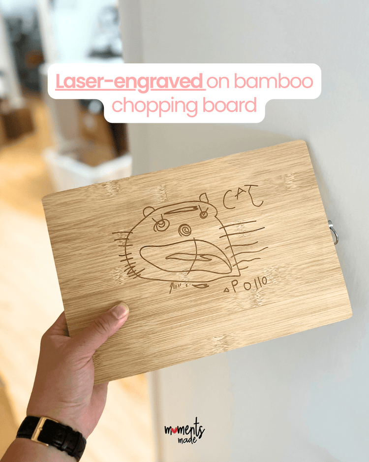 MomentsMade™ Kids Artwork Chopping Board - Only 5 Available