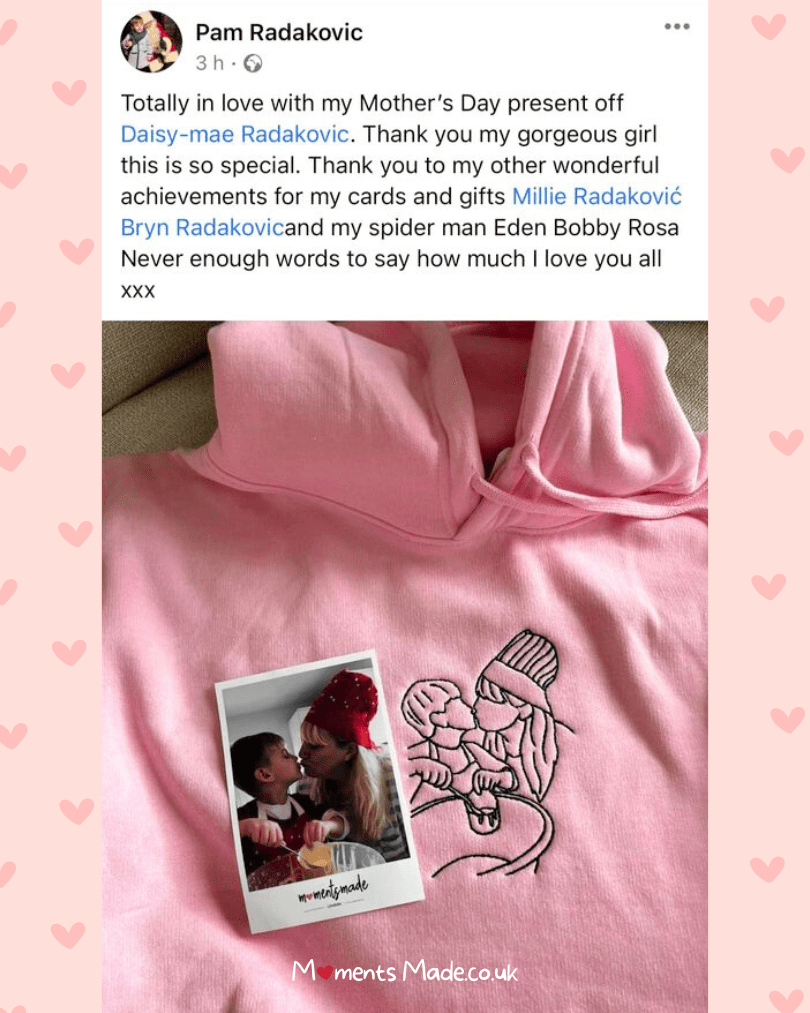 Personalised Hand-drawn Outline Embroidered Hoodies, Sweatshirts & Zip-ups