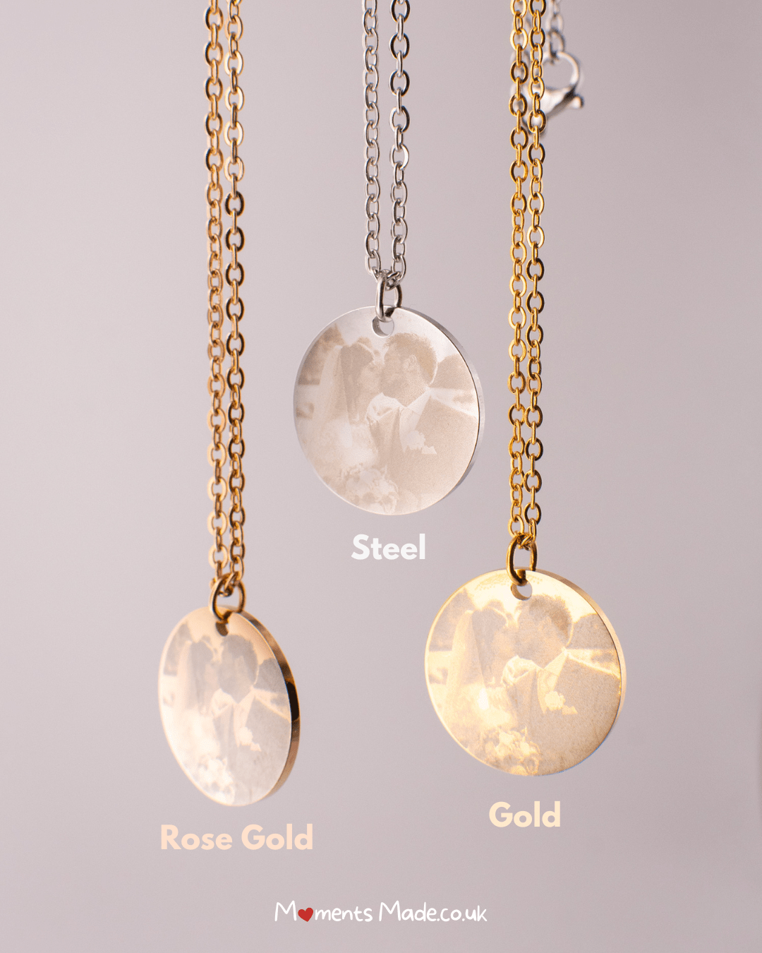 Photo Engraved Pendants Necklace ✨