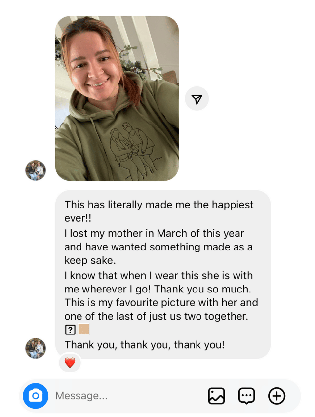 Personalised Handwriting & Drawing Embroidered Hoodies, Sweatshirts & Zip-ups