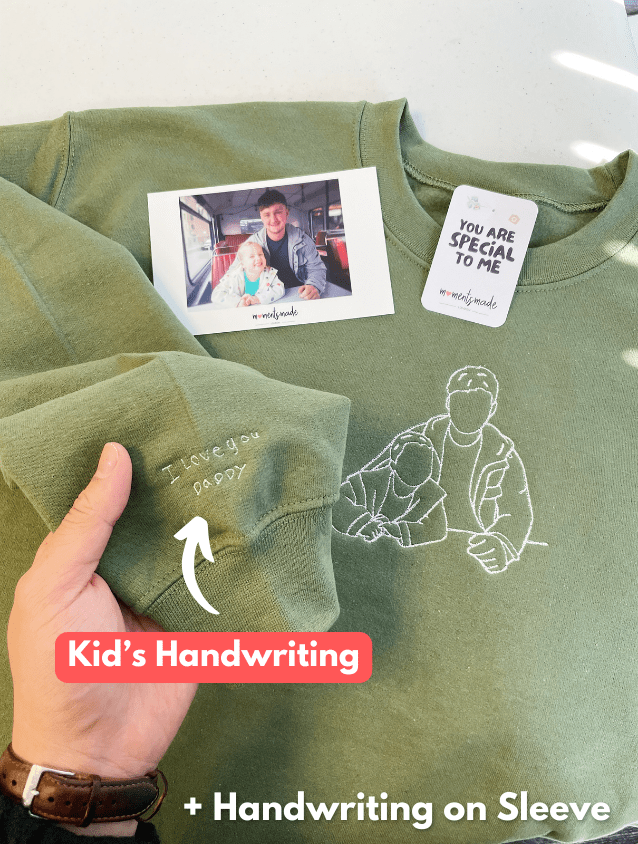 Personalised Hand-drawn Outline Embroidered Hoodies, Sweatshirts & Zip-ups