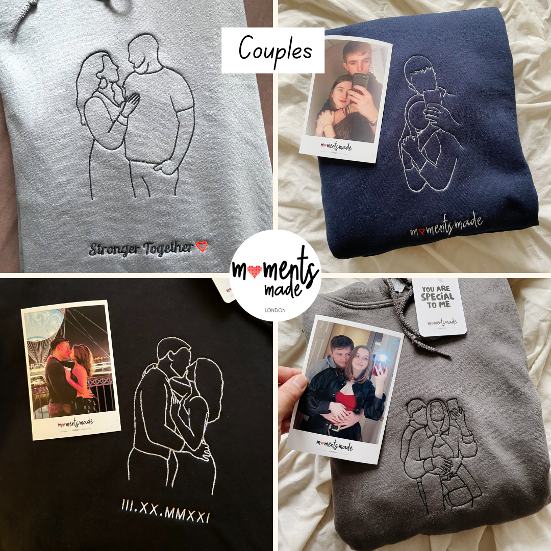 Kids Personalised MomentsMade© Embroidered Hoodies & Sweatshirts