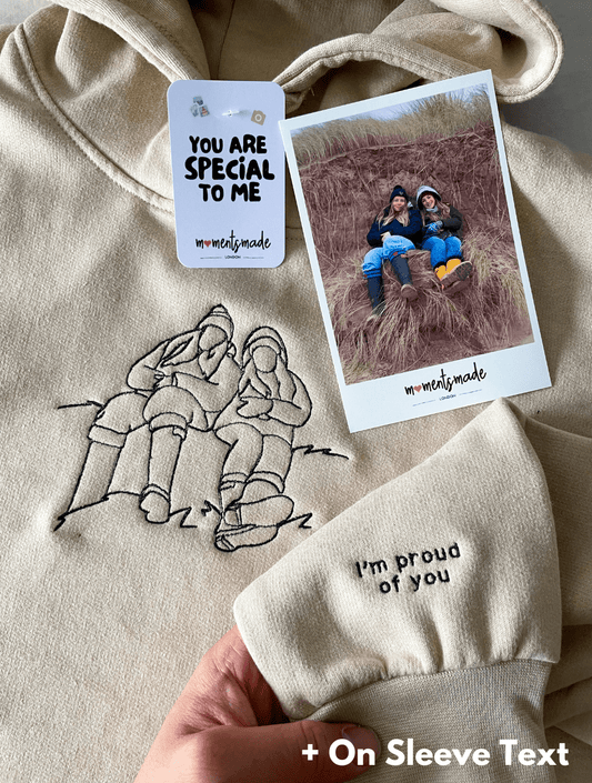 Kids Personalised MomentsMade© Embroidered Hoodies & Sweatshirts