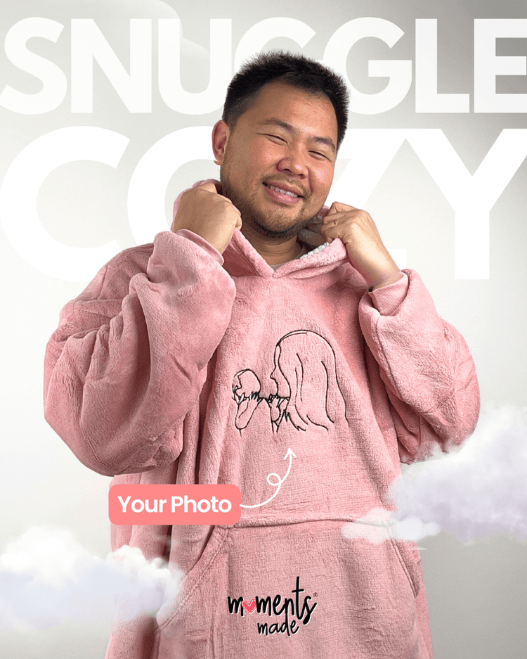 Personalised Blanket Hoodie by MomentsMade® [NEW]