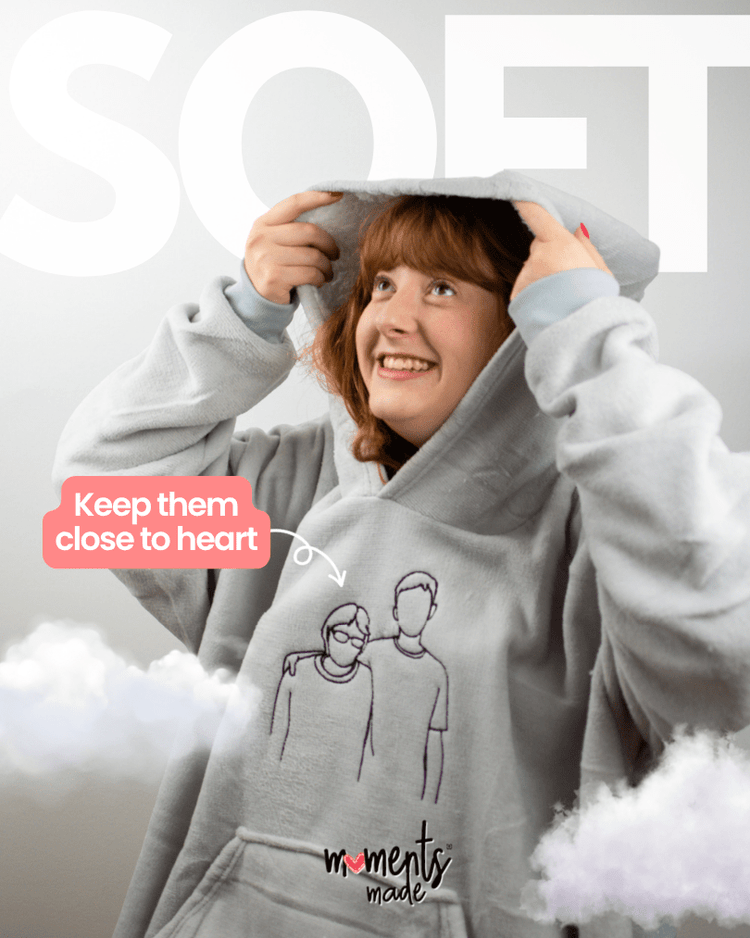Personalised Blanket Hoodie by MomentsMade® [NEW]