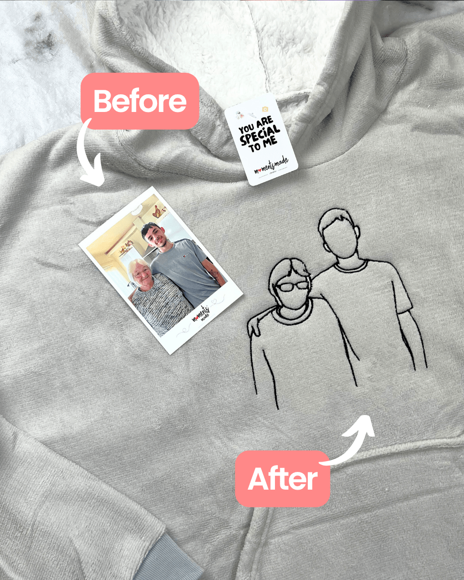 Personalised Blanket Hoodie by MomentsMade® [NEW]