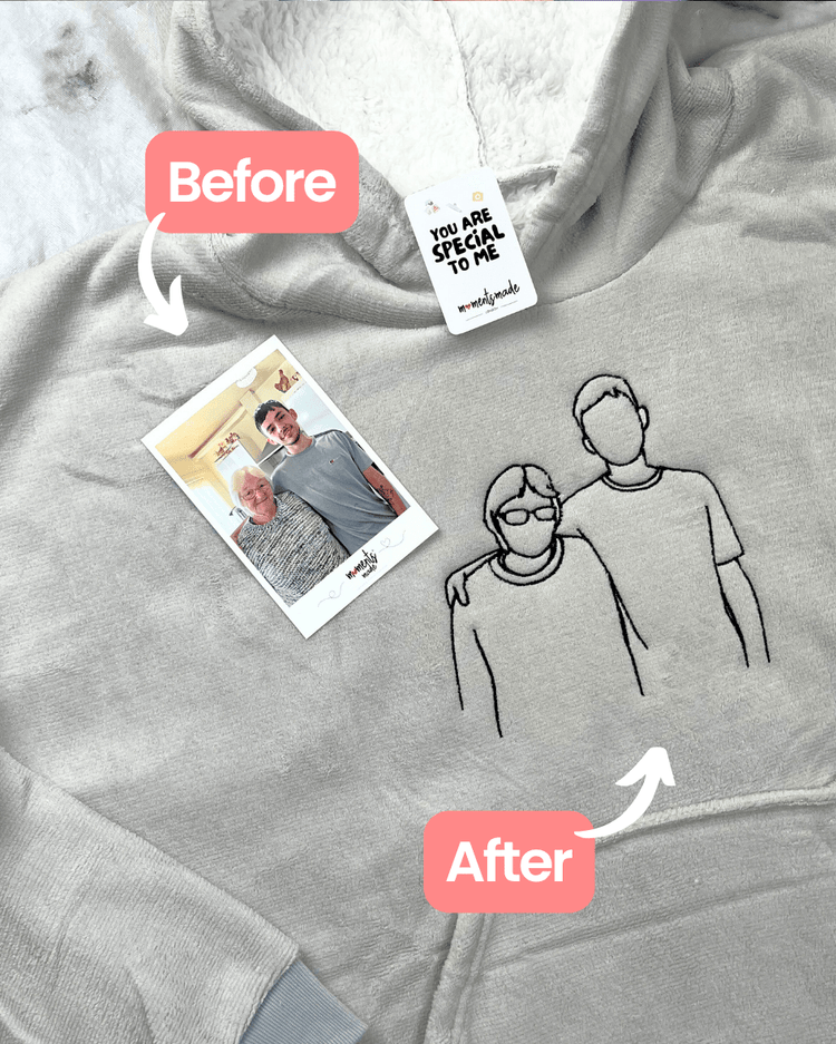Personalised Blanket Hoodie by MomentsMade® [NEW]