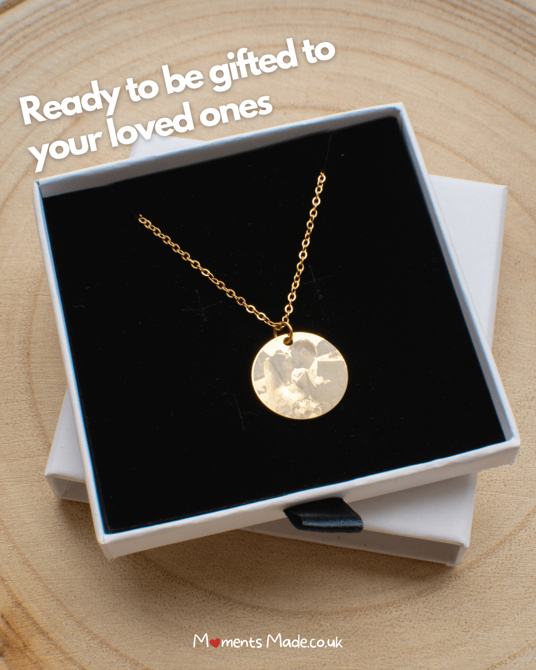 Photo Engraved 18k Gold Plated Pendants Necklace ✨