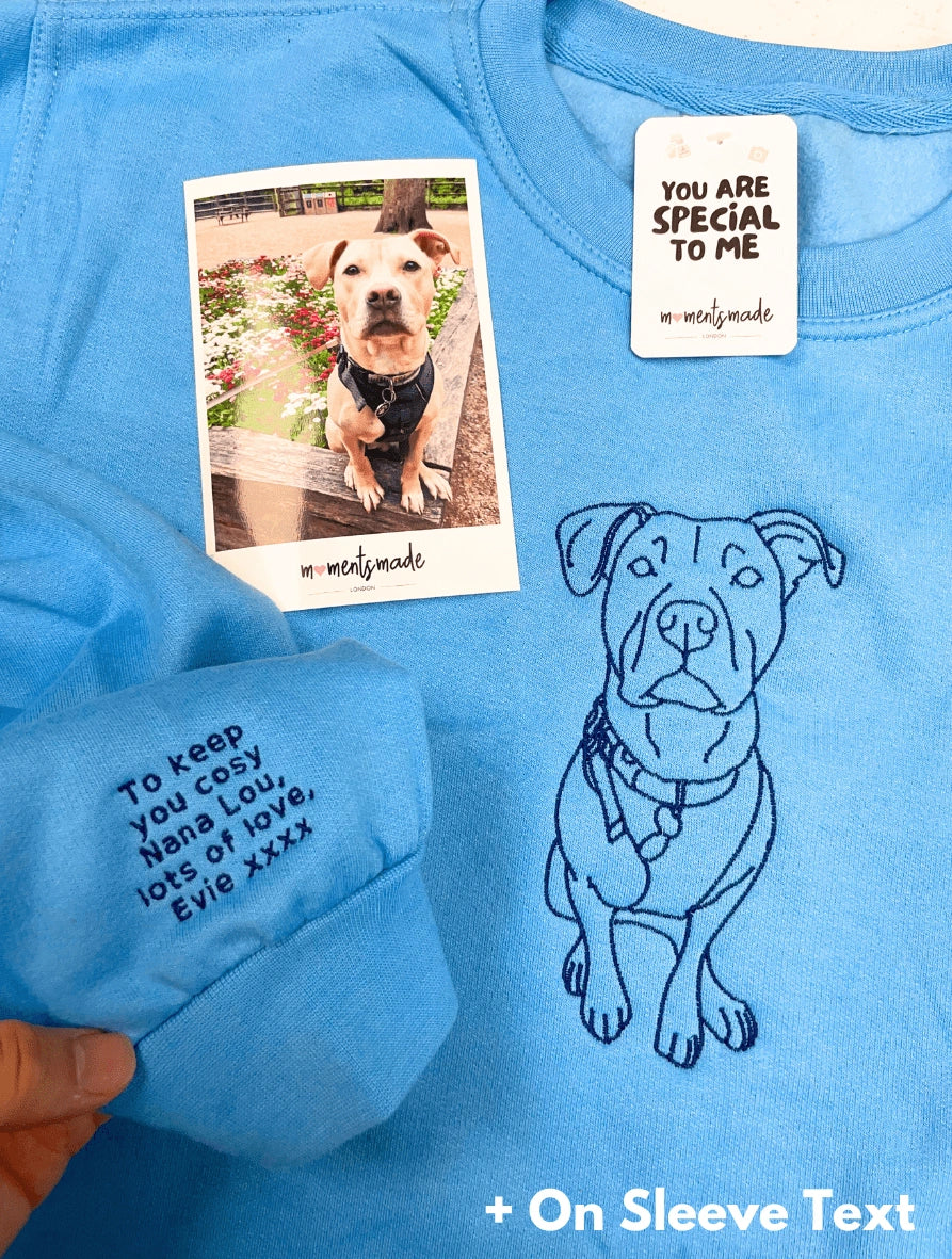 Custom Pet MomentsMade® Embroidered Hoodies, Sweatshirts & Zip-ups 🐾