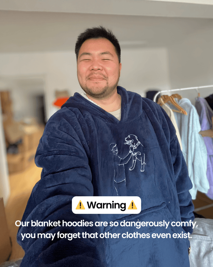 Personalised Blanket Hoodie by MomentsMade® [NEW]